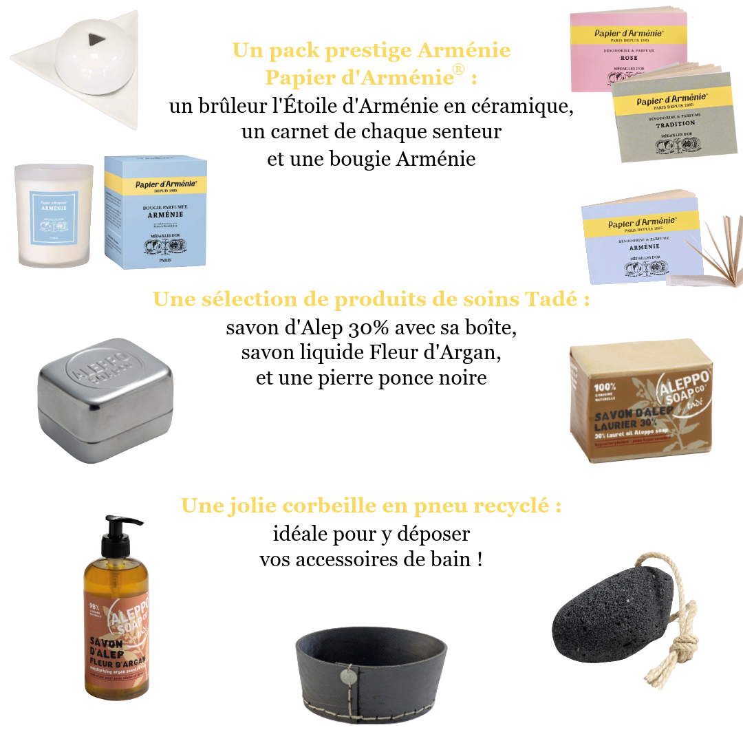 Lots du concours Tadé × Papier d'Arménie